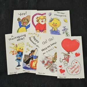 SZ 2:  Suzy's Zoo Sticker Lot 7 Modules Valentine's Day Halloween Thanksgiving